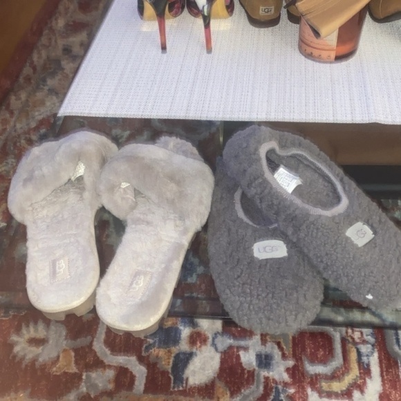 Ugg Cozette Slipper,size8 light gray,/shearling slippers dark grey is size7 - Picture 5 of 12